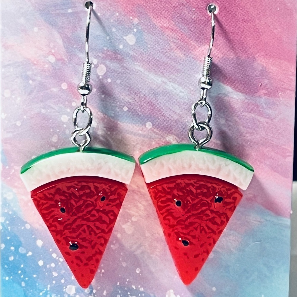 * 2 for $10* Watermelon Slice Earrings
